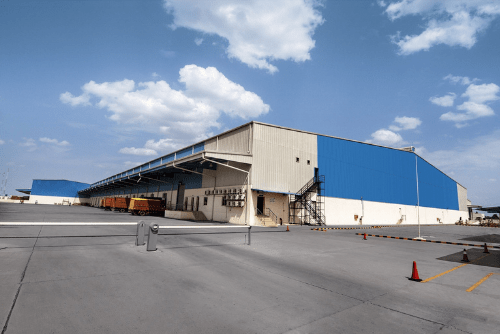 Warehouse location exterior view